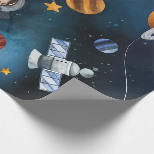 kosmische hemel-Waterverf in de kosmische ruimte Cadeaupapier (Hoek)