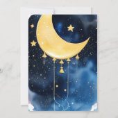 Kosmische hemelse Waterverf Baby shower Kaart (Achterkant)