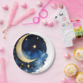 Kosmische hemelse Waterverf Baby shower Papieren Bordje (Feest)
