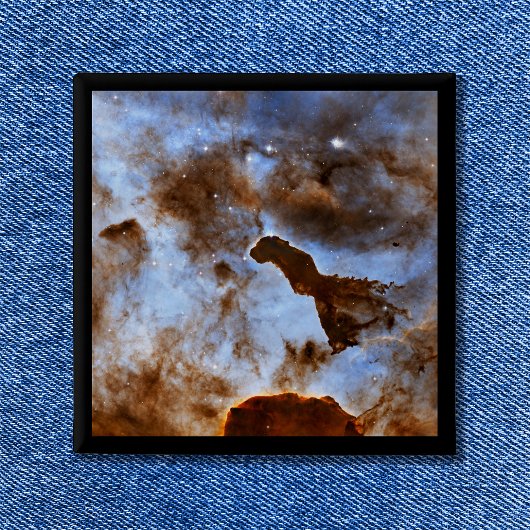 Kosmische Ijs Hemelruimte Foto Vierkante Button 5,1 Cm