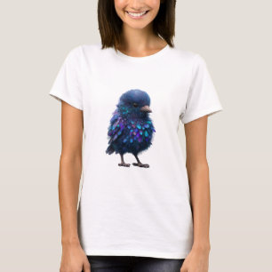 Kosmische Indigo Gevederde Jongere Vrouwen T-shirt