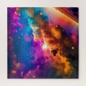 Kosmische indigo hemels boven de aarde legpuzzel (Verticaal)