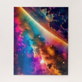 kosmische indigo wolken die interstellaire scène o legpuzzel (Verticaal)