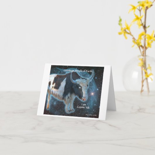 Kosmische Jakken Kaart (Gele Bloem)