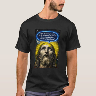 Kosmische Jezus — Mededogen is geen waanzin T-shirt