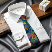 Kosmische Kaleidoscoop Abstracte Kunst Stropdas