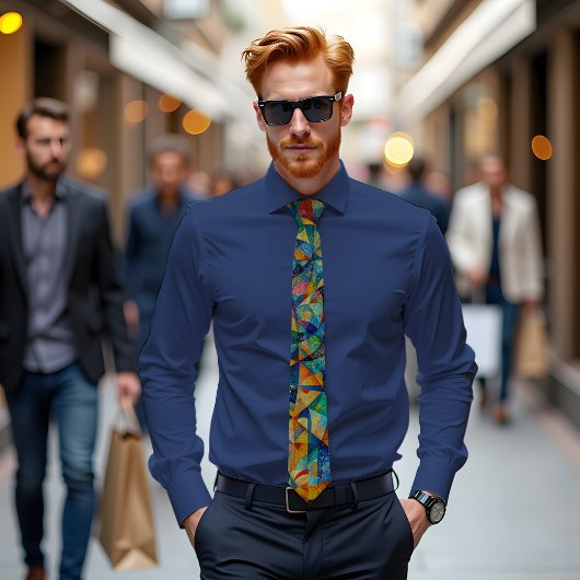 Kosmische Kaleidoscoop Abstracte Kunst Stropdas