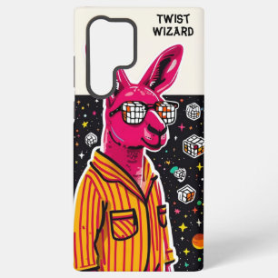 Kosmische kangoeroe in pyjama met kubussen samsung galaxy hoesje