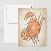 Kosmische Kanker Zodiac Briefkaart (Voorkant / Achterkant)