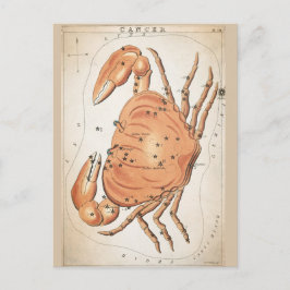 Kosmische Kanker Zodiac Briefkaart