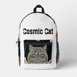 Kosmische Kat Bedrukte Rugzak