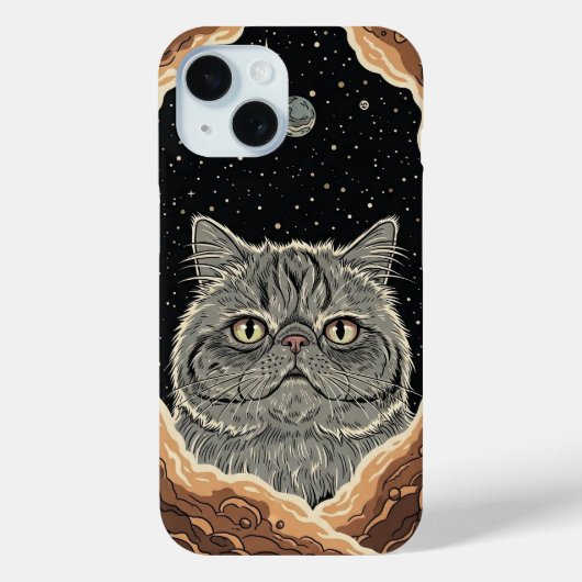 Kosmische Kat Case-Mate iPhone Case (Achterkant)