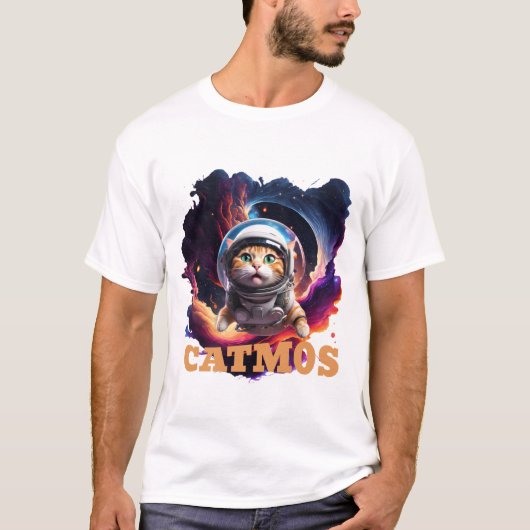 Kosmische kat - CATMOS tski T-shirt (Voorkant)