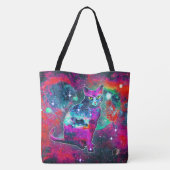 Kosmische Kat Delta Tote Bag (Achterkant)