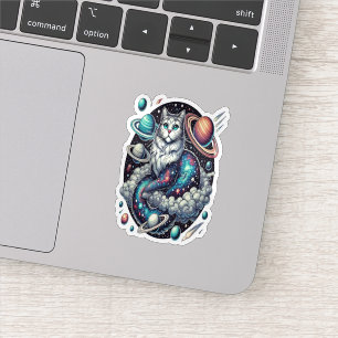 Kosmische kat Een hemels avontuur Sticker