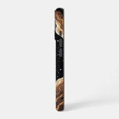 Kosmische Kat iPhone 16 Hoesje (Linkerkant)