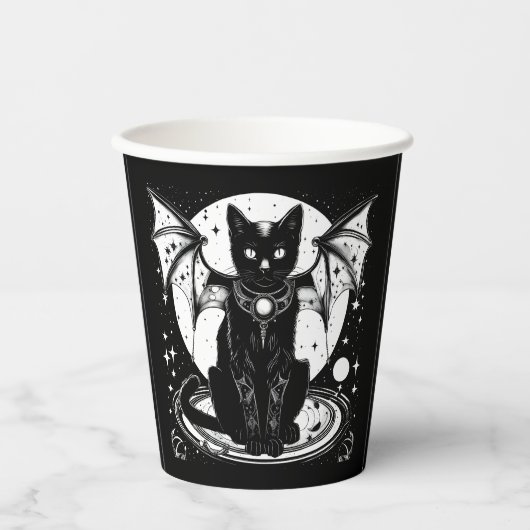 Kosmische Kat Kat Kat I Papieren Bekers (Voorkant)