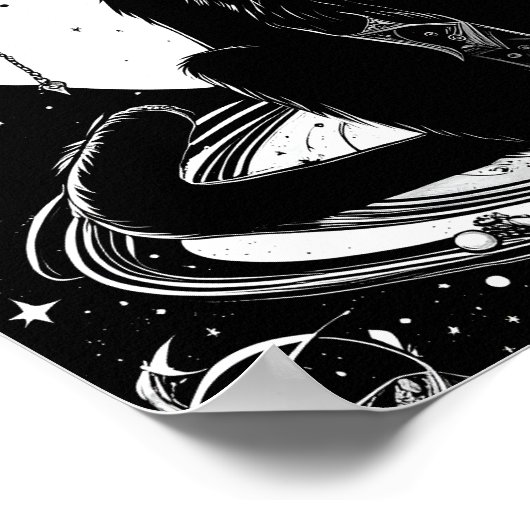 Kosmische Kat Kat Kat I Poster (Hoek)