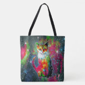 Kosmische Kat Omega Tote Bag (Voorkant)