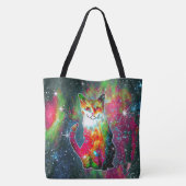 Kosmische Kat Omega Tote Bag (Achterkant)