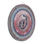 Kosmische Kat Paardenbloem Dartbord (Voorkant Links)
