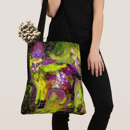 Kosmische Kat Sigma Tote Bag (Dichtbij)