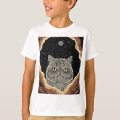 Kosmische Kat T-shirt (Voorkant)