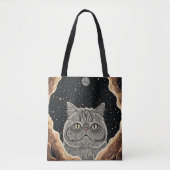 Kosmische Kat Tote Bag (Voorkant)