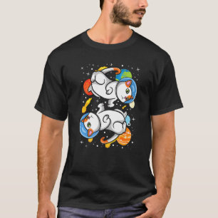 Kosmische Katten in de Ruimtevaarder voor Kat T-shirt