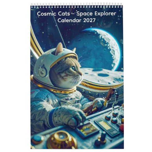 Kosmische Katten - Ruimtereiziger Kalender (Hoes)