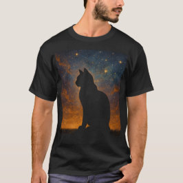Kosmische Katten Silhouet T-shirt