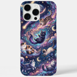 Kosmische Katten Tussen de Sterren iPhone 16 Pro Max Hoesje