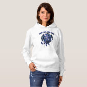Kosmische Kattengeest: 3D Graffiti Crop Hoodie - O (Voorkant volledig)