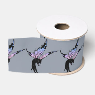 Kosmische Kattenmaan Grosgrain Lint
