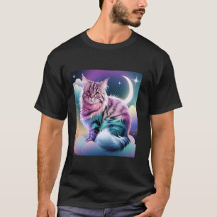 Kosmische Kattensterrenstelsel Universum Maneschij T-shirt