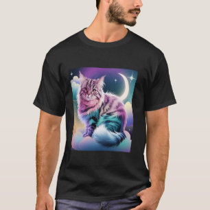 Kosmische Kattensterrenstelsel Universum Maneschij T-shirt