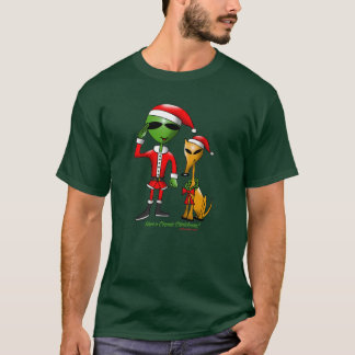 Kosmische kerst 2 Donkere kleding T-shirt