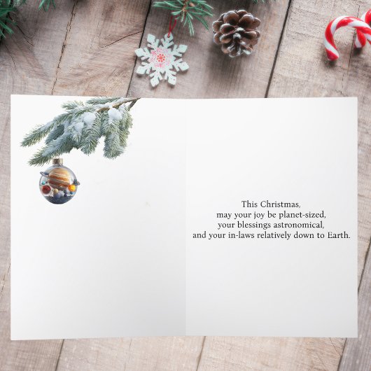 Kosmische kerst Kaart