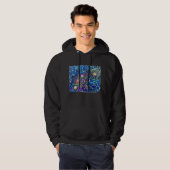 Kosmische Kerstboom Hoodie (Voorkant volledig)