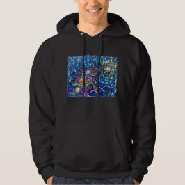 Kosmische Kerstboom Hoodie