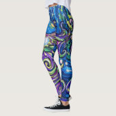 Kosmische Kerstboom Leggings (Links)