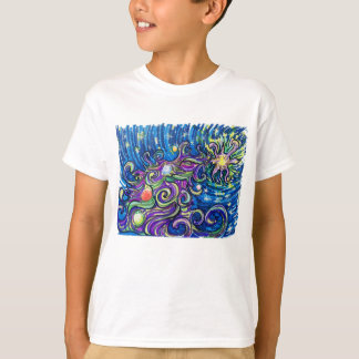 Kosmische Kerstboom T-shirt