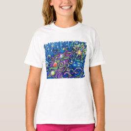Kosmische Kerstboom T-shirt