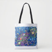 Kosmische Kerstboom Tote Bag (Voorkant)