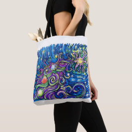 Kosmische Kerstboom Tote Bag