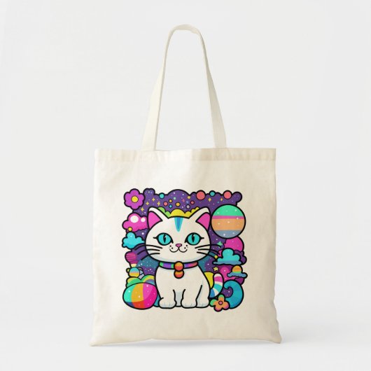 Kosmische Kitty Kat  Tote Bag (Voorkant)