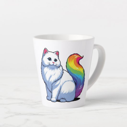 Kosmische Kitty Latte Mok (Rechterhoek)
