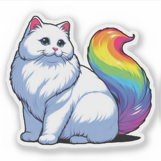 Kosmische Kitty Sticker (Voorkant)