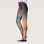 Kosmische kleur ster sterrenstelsel patroon leggin leggings (Links)