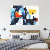 Kosmische Kleuren Canvas Afdruk (Insitu (Slaapkamer))